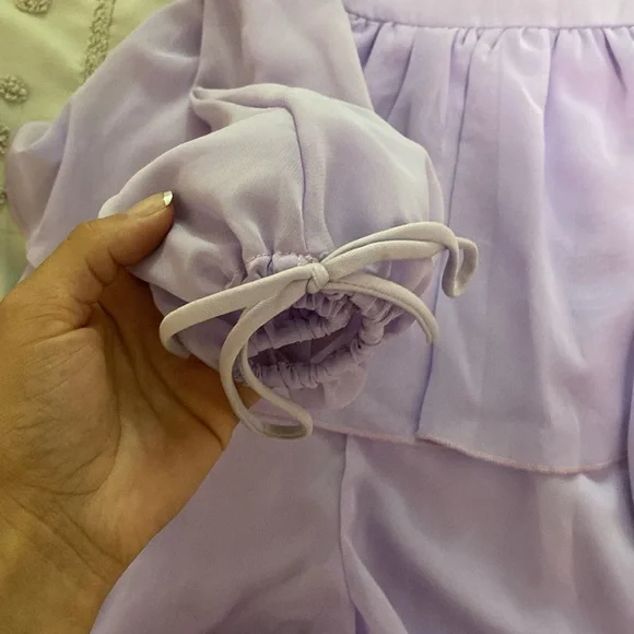 purple romper dress - Picture 2 of 4